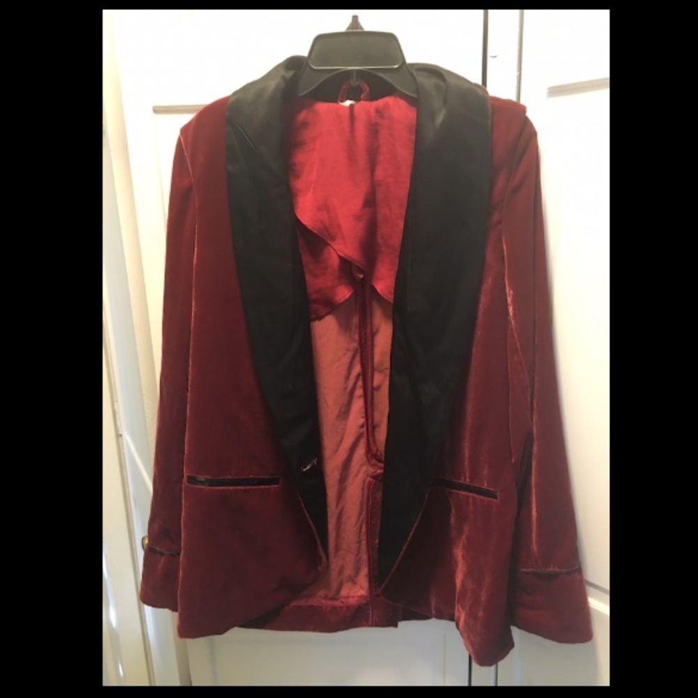 Red Velvet Free People Blazer/Jacket